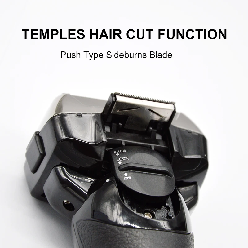 Cheap 4 Blade Professional Men Shaver Rechargeable Electric Razor Wet Dry For Men Beard Trimmer Shaving Machine LCD Display