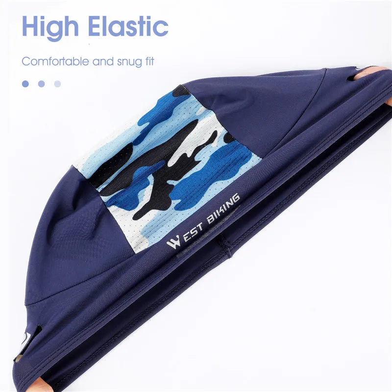WEST BIKING Anti-UV Summer Cycling Caps MTB Road Bike Motorcycle Helmet Liner Ice Silk Breathable Sport Headwear Bicycle Hat 5
