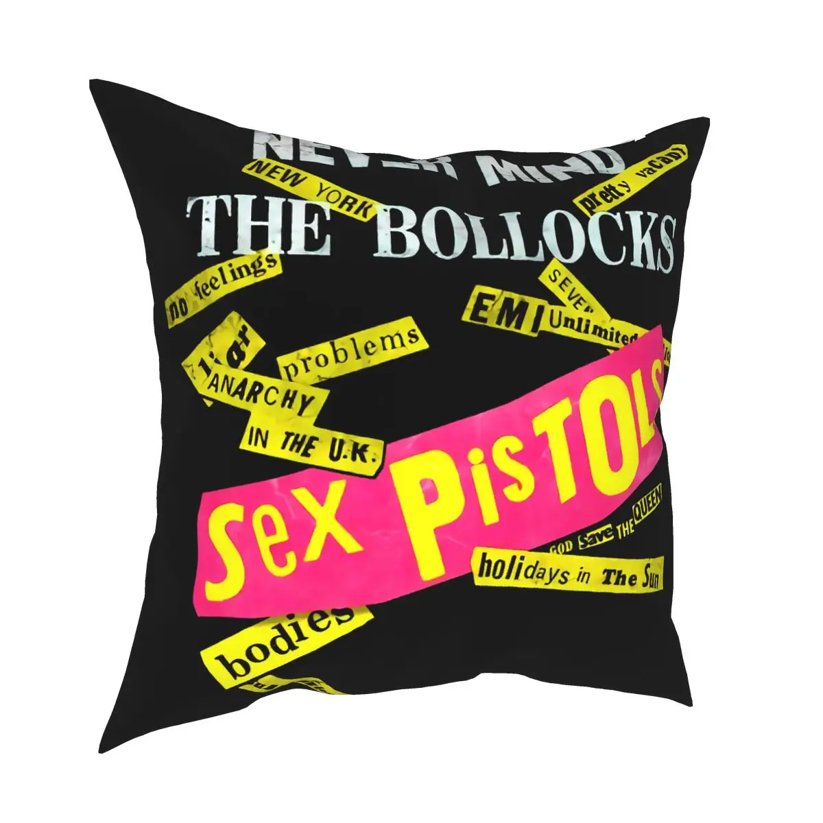 Pistole Del Sesso Amplificate Non Importa Mai I Bollocks Mens Charcoal Pop Logo Divertente Di Alta Qualità Movie Humor Federa Per Cuscino