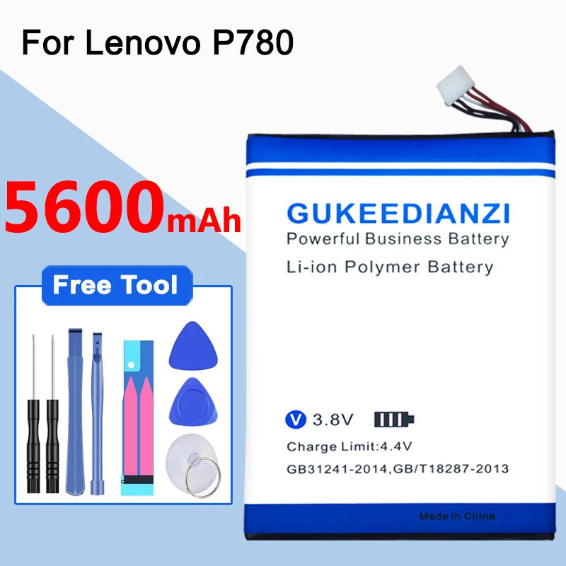 Аккумулятор GUKEEDIANZI BL211 для Lenovo P780 5600 мач высококачественные и надежные запасные