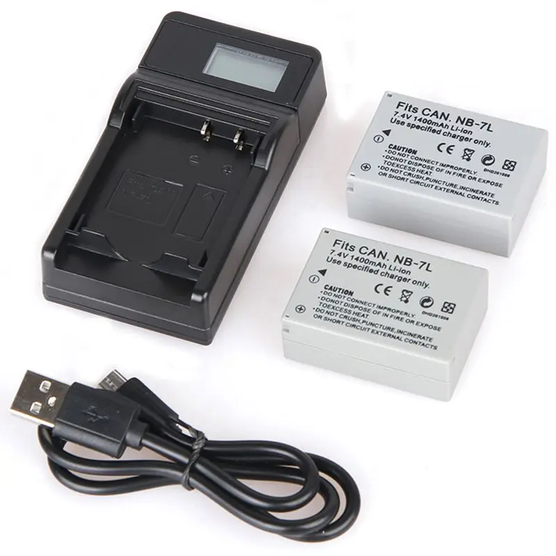 

FOR Canon NB-7L 1600mAh 7.4V Battery and Charger for Canon PowerShot G10 G11 G12 SX30 IS Digital Camera