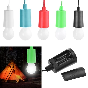 

DIDIHOU Portable Outdoor Hanging Tent Camping Light Night Lights Powered By 3*AAA Batterynight Light LED Bulb Lamp Lanterns