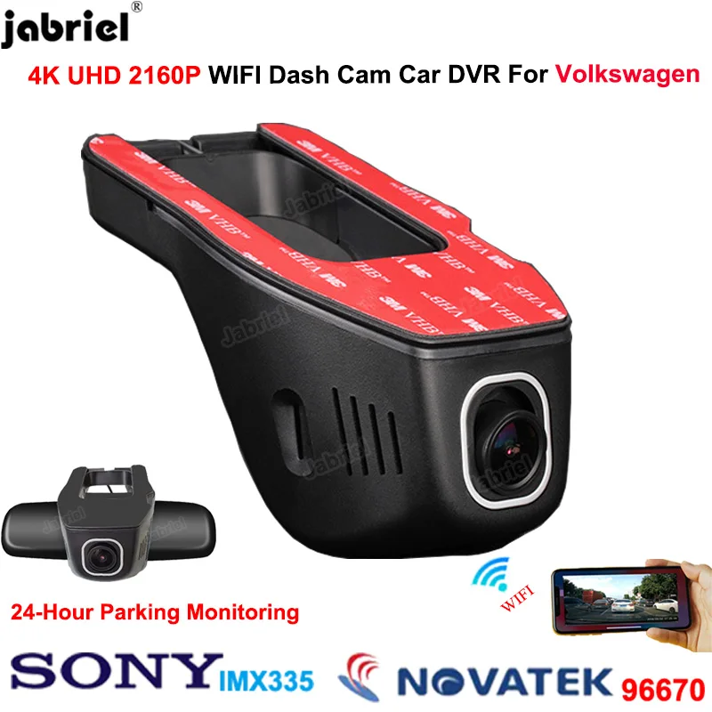 

4K Car DVR Dash Cam for Volkswagen VW golf 4 5 7 mk3 mk4 passat b5 b6 b7 b8 touran tiguan touareg polo Tarek Atlas Arteon Sharan