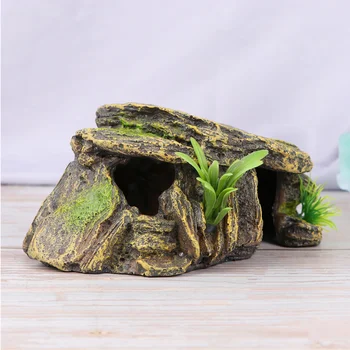 

Turtle Reptile Landscape Decor Aquarium Resin Craft Fish Tank Hiding Cave