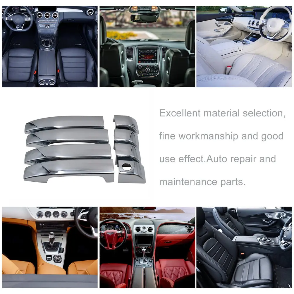 Для Range Rover L322 Vogue 2002 2003 2004 2005 2006 2007 2008 2009 2010 2011 2012 2013 Abs Хромовая 4 дверных ручек