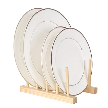 

Multi-purpose Wooden Dish Rack Dishes Drying Drainer Storage Stand Holder Kitchen Cabinet Organizer for Dish/Cup/Pot Lid/Book