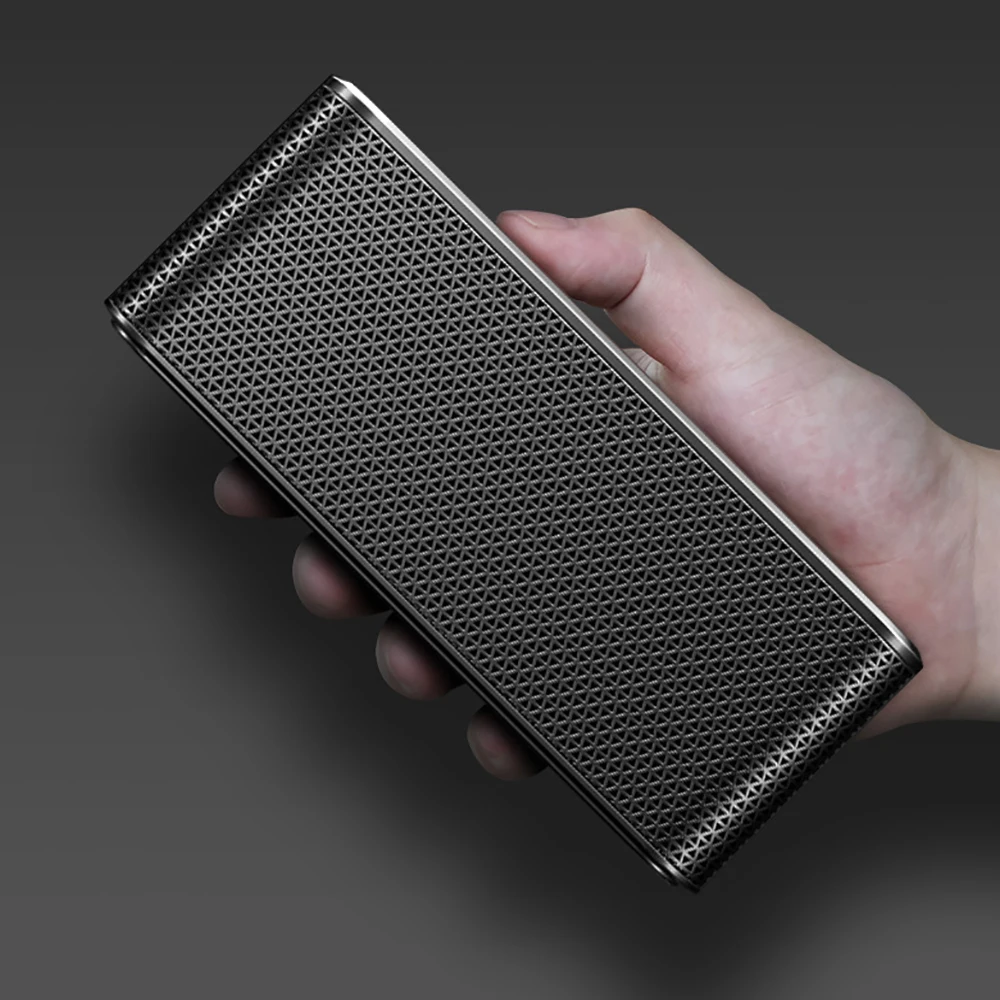 Мини 3000 мАч Bluetooth динамик сенсорный сабвуфер тяжелый бас коробка powerbank стерео беспроводной портативный металлический двойной динамик музыкальный плеер