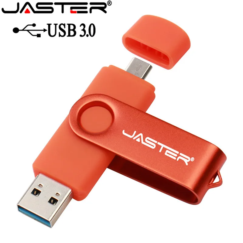 Флеш накопитель JASTER USB 3 0 OTG флеш для смартфонов Android 64 ГБ 32 16 8 металлический