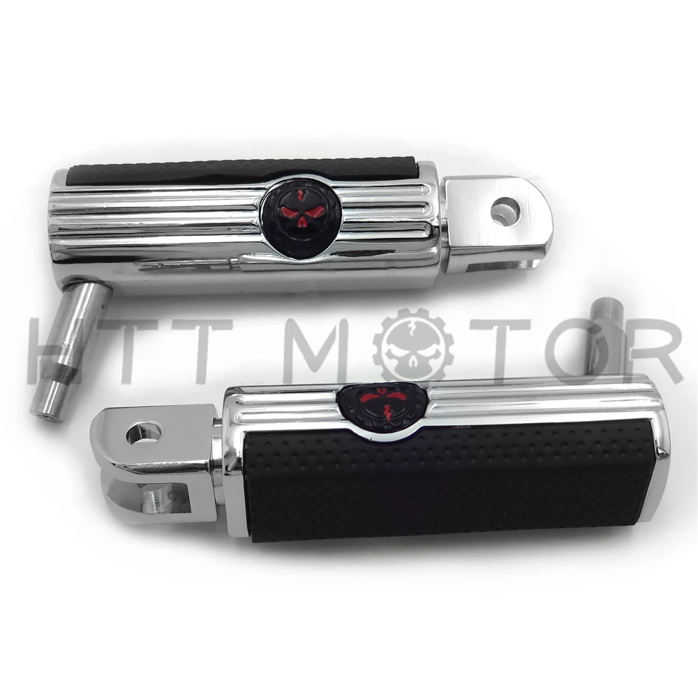 Aftermarket Череп Defiance Rider подножки для Harley-позже FXBB FXBR FXBRS FXLR
