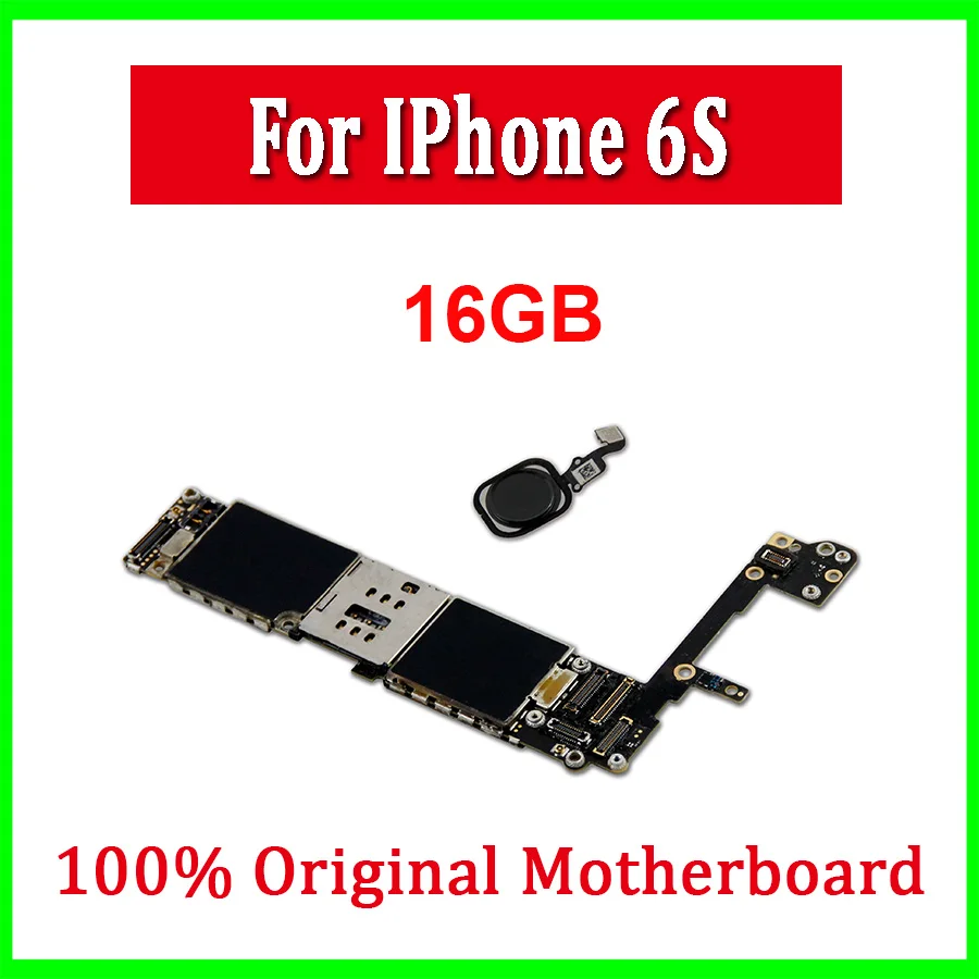 100% разблокированная материнская плата для iphone 6s с Touch ID / No 6S системой IOS|original