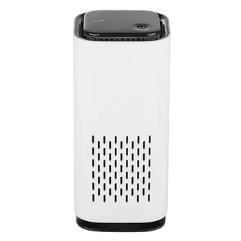 

Hot USB Air Purifier Portable Mini Night Light Air Purifier for Car Office Home(Black+White)