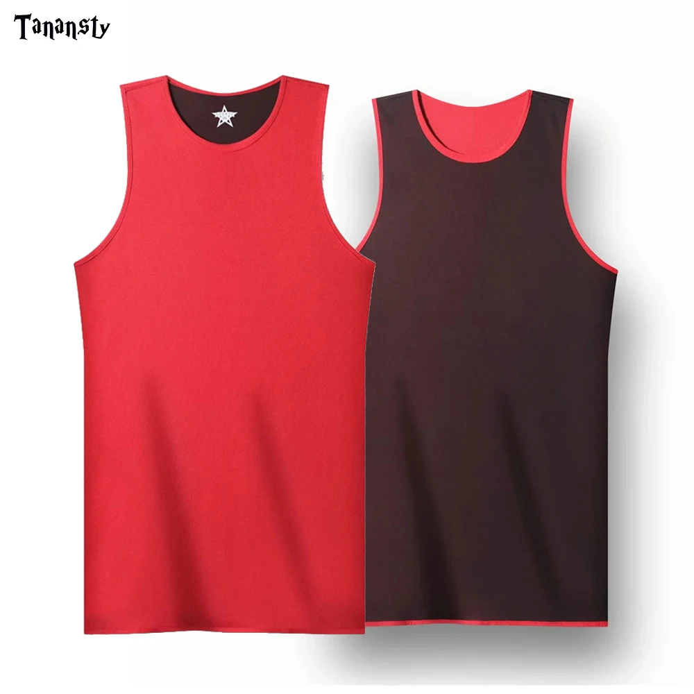 

Reversible Basketball Jerseys Sports vest double-layer men sleeveless shirt sweatshirt cool basketball vests breathable running