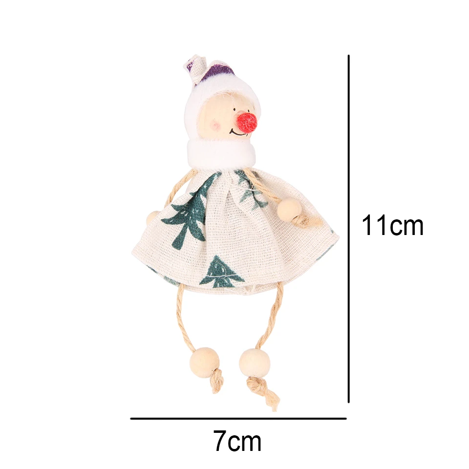C-Snowman 3 шт./партия, 3 вида стилей, милая Рождественская серия, куклы-Подвески Украшения «сделай сам», ткань, ремесла, Рождественская елка, снеговик, украшения, вечерние украшения, игрушки - Цвет: C-Snowman