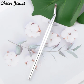 

1piece Makeup brushes Angled Cream gel liner Make up brush Eye liner brush Lip Silver handle beauty tools IT 218