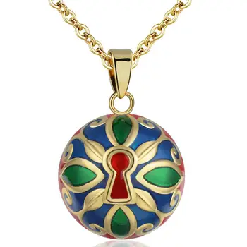 

Angel Ball Harmony Caller Multicolor 20mm Sound Music Ball French iris Pendants Maternity Necklace Baby Gifts Women Jewelry B343