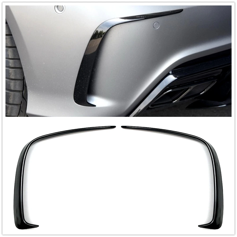 Per Mercedes Benz W176 Classe A Amg Sport 2016-2018 Paraurti Posteriore Lato Presa D'Aria Copertura Trim Boot Spoiler Splitter Strip Canard Strip