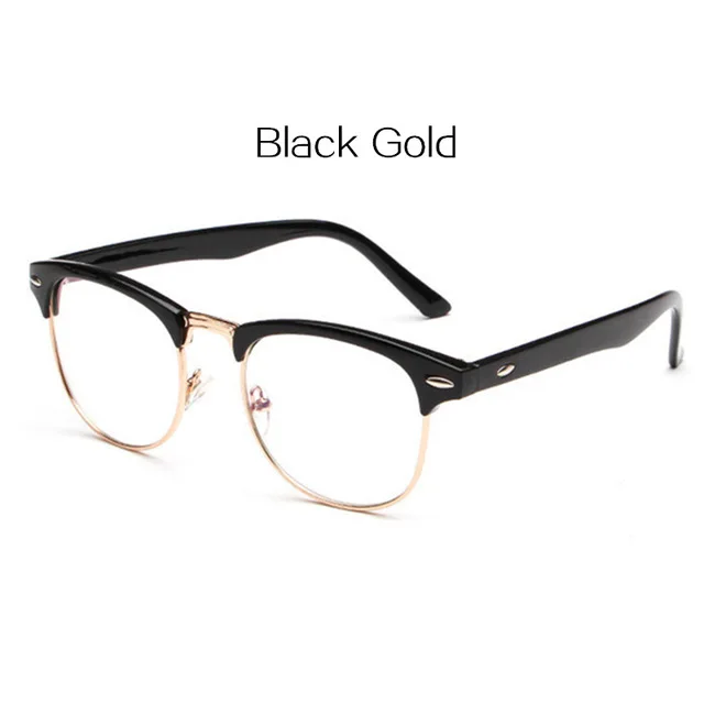 Oulylan компьютерные очки, мужские, синий светильник, блокирующие очки, женские, классические, прозрачные, оптические очки, близорукость, оправа, очки - Цвет оправы: Black Gold