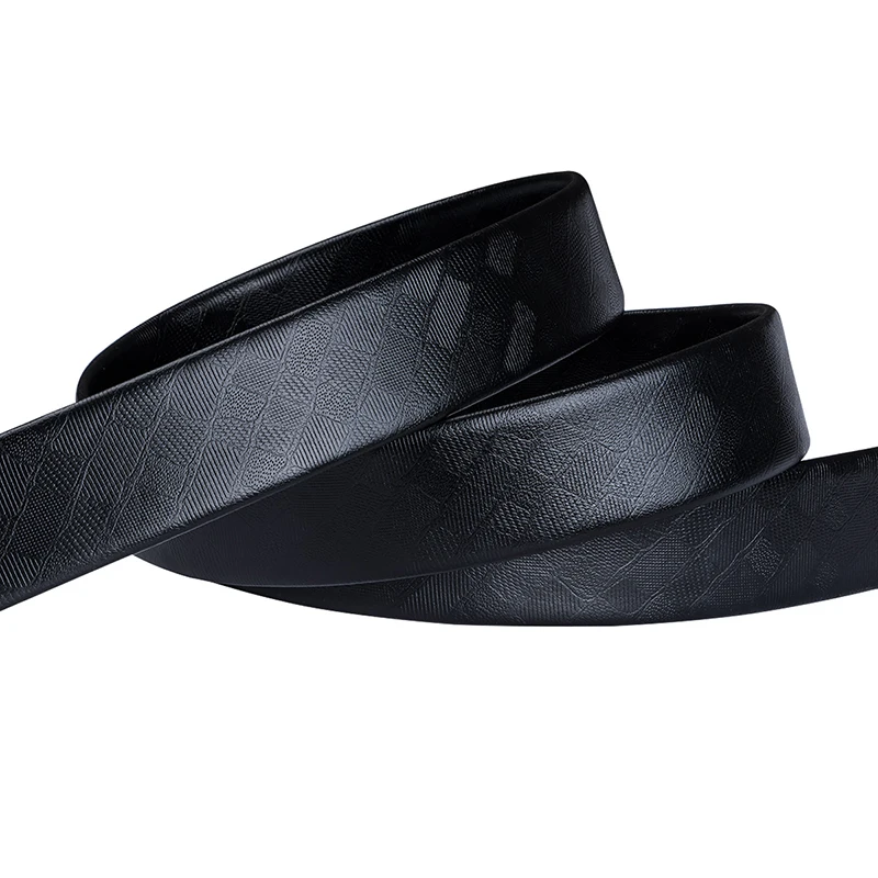 Hi-Tie Модные мужские черные кожаные ремни для мужчин формальный дизайнер мужской бизнес офисный костюм Автоматическая Пряжка ремни талии