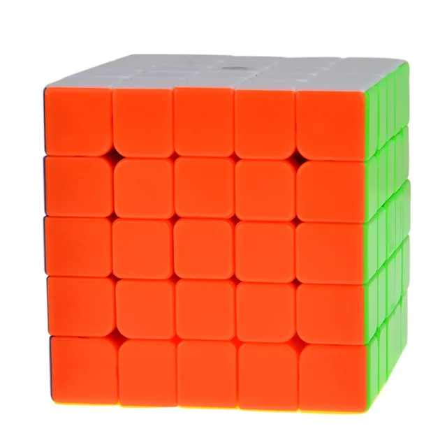 Новое поступление Yuxin Zhisheng фиолетовый Kylin 5x5x5 Скорость волшебный куб головоломка 1388-черный корпус+ 6-цветные Стикеры - Цвет: Многоцветный