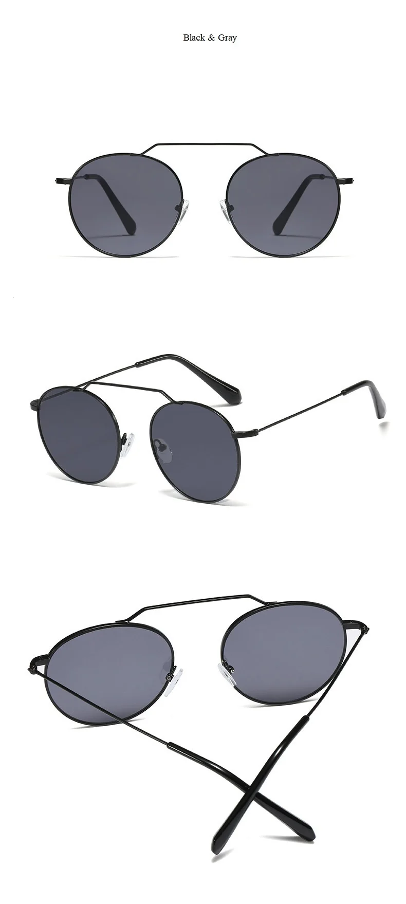Одномостовые круглые брендовые солнцезащитные очки из сплава для женщин и мужчин модные ультралегкие Солнцезащитные очки женские шикарные маленькие очки Ins