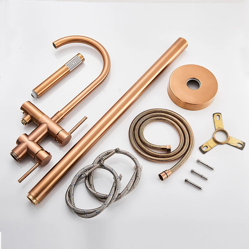 Freestanding LED Bathtub Faucet 6