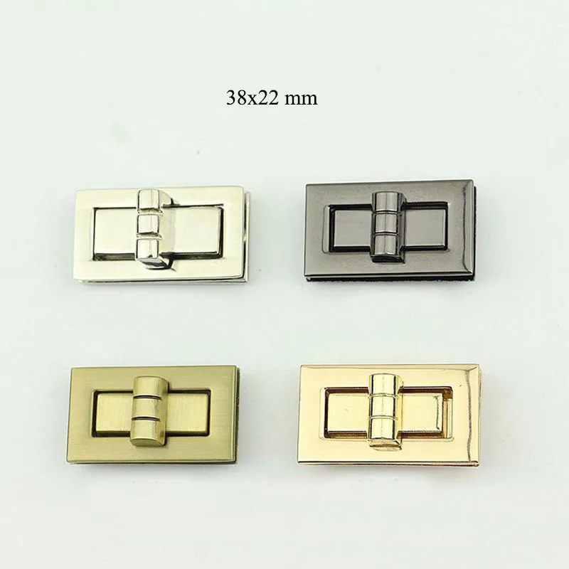 

10Pcs 38mm Metal Twist Turn Lock Snap Clasps Purse for Bag Part Accessories DIY Handmade Closure Hasp Hardware Buckle with Screw