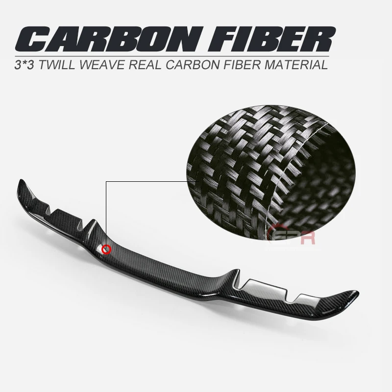 

BLZ Style Carbon Fiber Rear Garnish Glossy Finish Bumper Splitter Trim Fibre Diffuser Drift Kit Fit For Honda 2017 On Civic FK8
