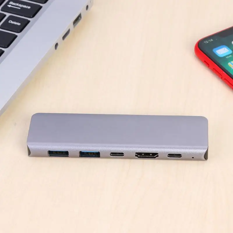 5 в 1 USB TYPE-C концентратор USB-C до 4K HDMI USB TYPE-C адаптер для ПК ноутбук Поддержка прямой доставки