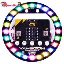 Halo программируемая Плата расширения совместима с Arduino Голосовое управление Красочный светодиодный RGB огни питание от USB стандартная версия