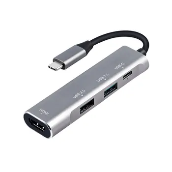 

Type-c To HDMI Adapter USB-c To HDMI Adapter High Definition Practical Four-in-one Adapter 4K Resolution