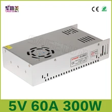 

NEW Free shipping 5V 60A output 300W Switching Power Supply Driver LED Adapter CCTV US4,DC5V 2812B 2801 8806 Lighting