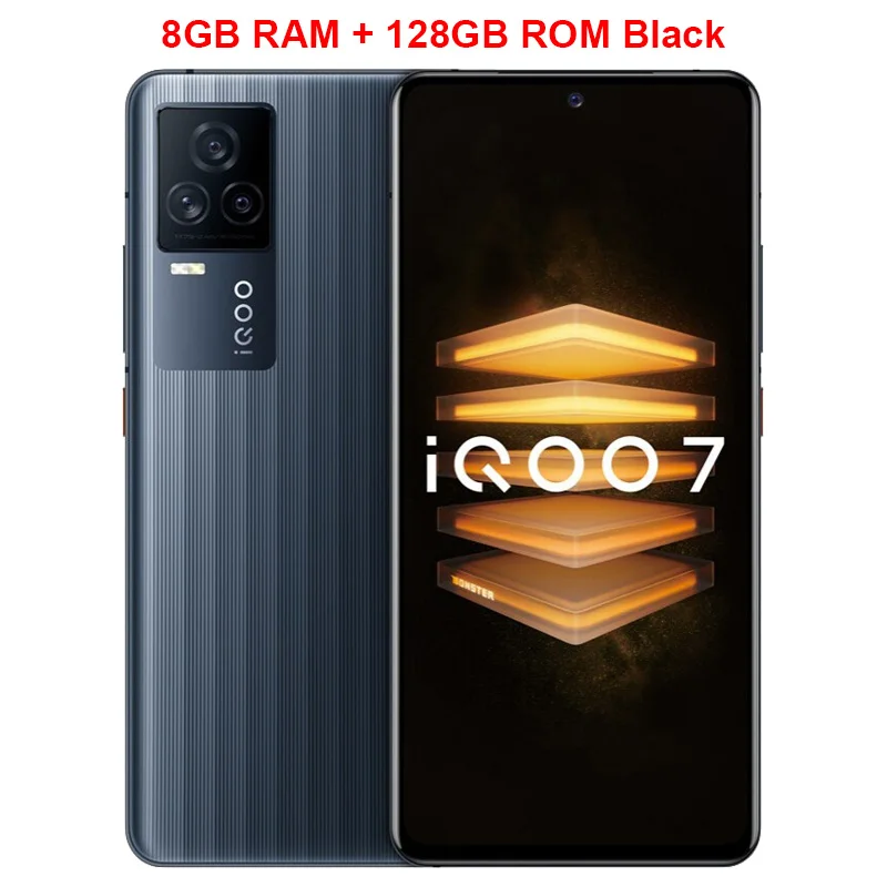 New Original Vivo IQOO 7 5G Mobible Phone 6.62" 120Hz 8G+128G Snapdragon888 Octa Core Android 11 Fast Charging 120W Smartphone kingston 8gb ram 8GB RAM