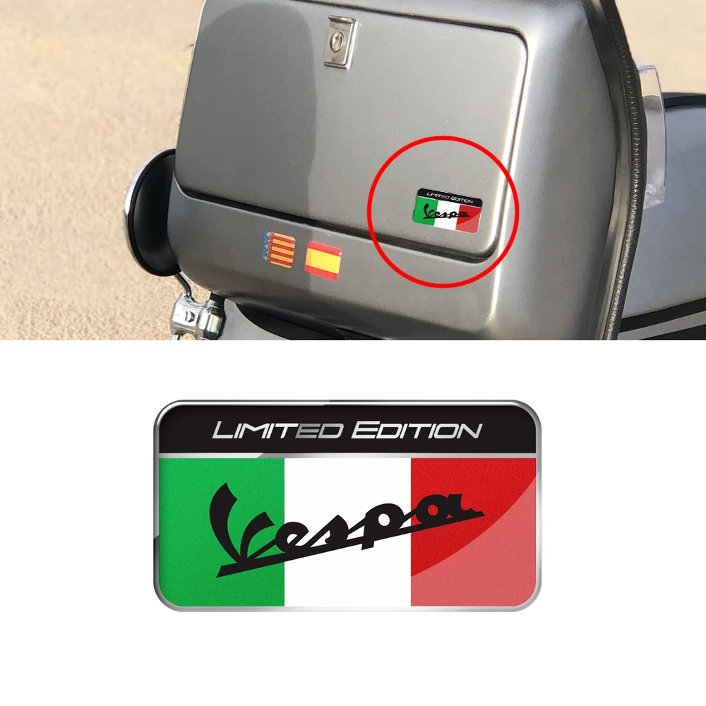 3D мотоциклетные стикеры чехол для Vespa GTS GTV LX LXV SPRINT S Sport S итальянский флаг Ограниченная серия наклейки