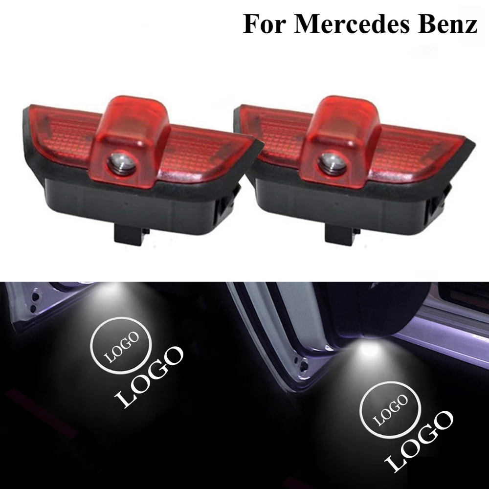 

LED Car Door Welcome Light Auto Logo Shadow Projector Lamp car accessories For Mercedes Benz W204 C200 C300 C280 C260 C Class