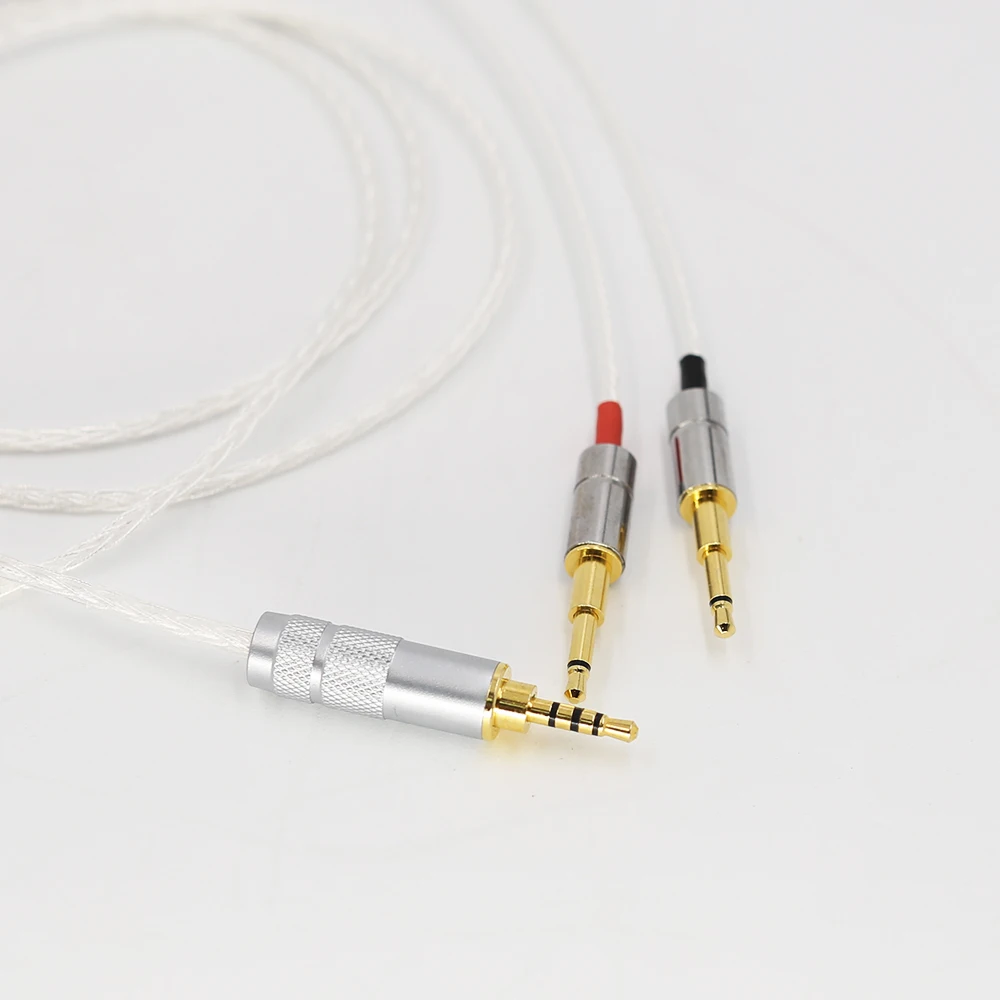 2 5mm 8core Silver Plated Headphone Upgrade Cable for HE1000 HE400S HE560 Oppo PM 1 PM 2