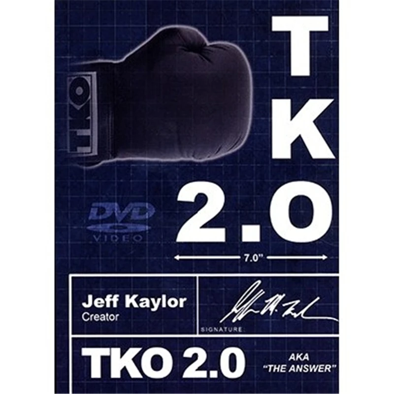 TKO2.0: вариант Kaylor черный и белый(DVD и скрытое приспособление) Волшебные трюки комедия сцена уличная магия иллюзии реквизит для фокусов