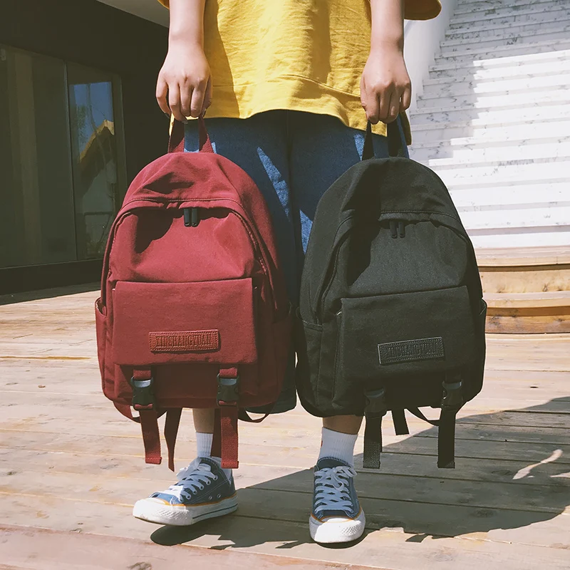 Модный холщовый рюкзак с надписью для женщин школьный ранец девочек-студентов