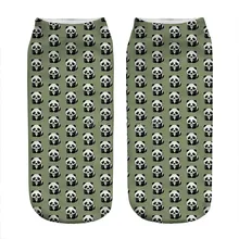 

2021 Women's socks kawaii Light green Panda Printed Socks Woman harajuku Happy Funny Novelty cute girl gift Socks for women