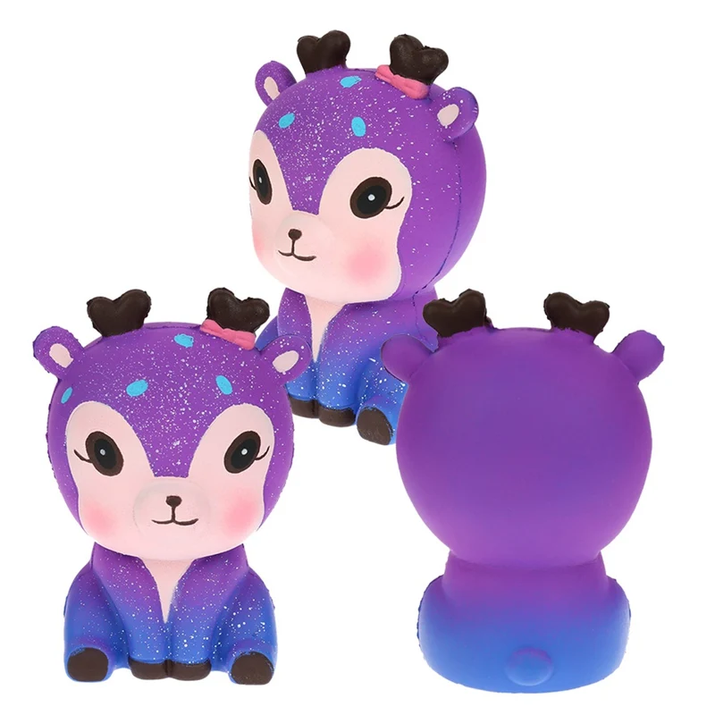 Игрушка pu мягкий медленно распрямляющийся мягкий игрушки милый симпатичный костюм с рисунком «Звездная Галактика»; с рисунком рождественского оленя из мультфильма животных мягкие игрушки-картинка Цвет