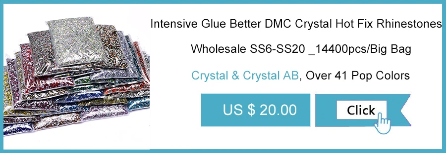 Wholesale 14400pcs OLeeya Better DMC High Quality Crystal hot fix rhinestones