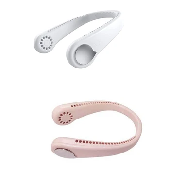 

Leafless USB Rechargeable 1800MAh Battery, Hanging Neck Small Fan Electric Fan,Suitable for Outdoor Office Travel,White