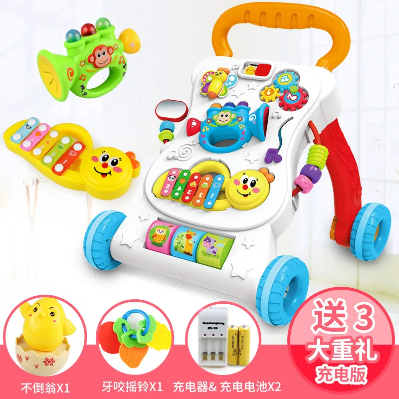 

Infant Multi-functional Music Learner Cart Children Story Educational Baby Walker Baby Toys for Children And Infants Gift