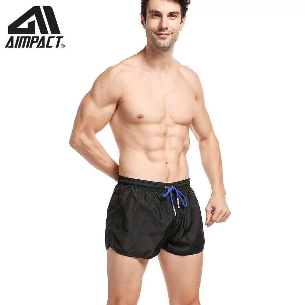 Men's Swim Shorts  Quick Dry Beachwear Board Short Bath Suit lining liner Shorts with Drawstring for Sportsman by AMPACT AM2255 4