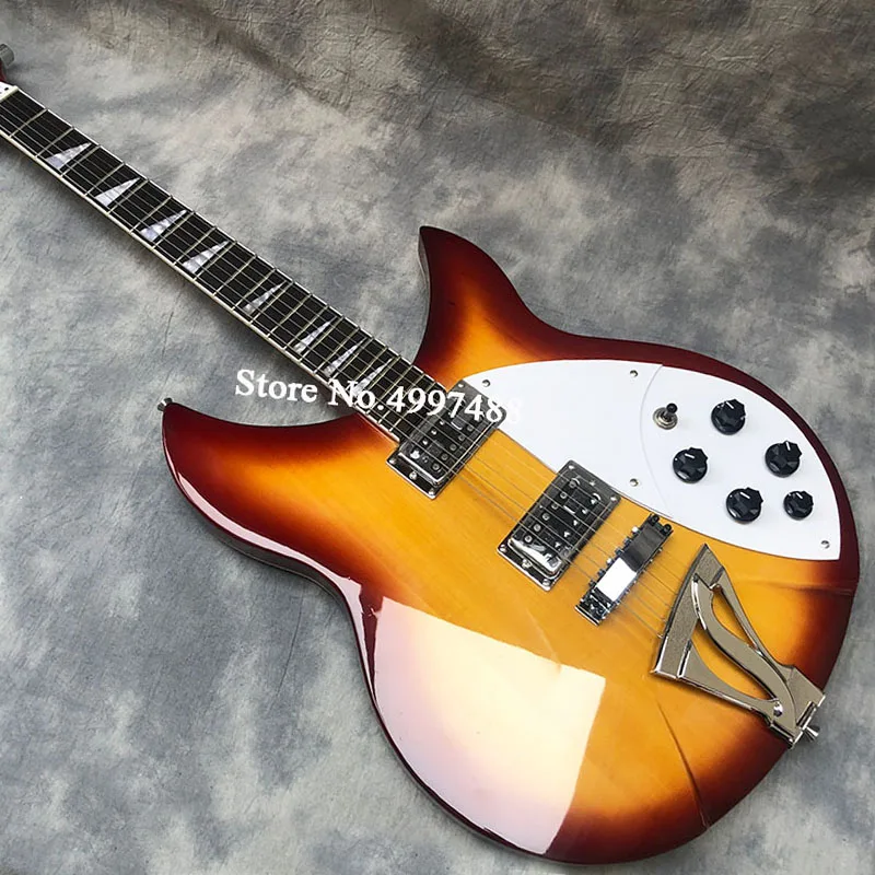 

360 electric guitar, 6 string electric guitar, red paint half-empty core guitar, neck 3 spelling, rose wood fingerboard, real ph