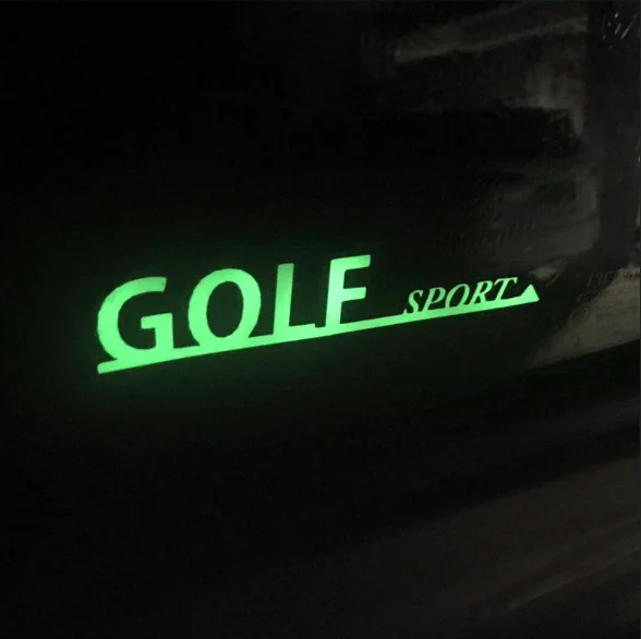 

Car Luminous Sticker Car Rearview Mirror Sticker Car Window Glass Glowing Sticker decorative stickers for Volkswagen GOLF 5 6 7