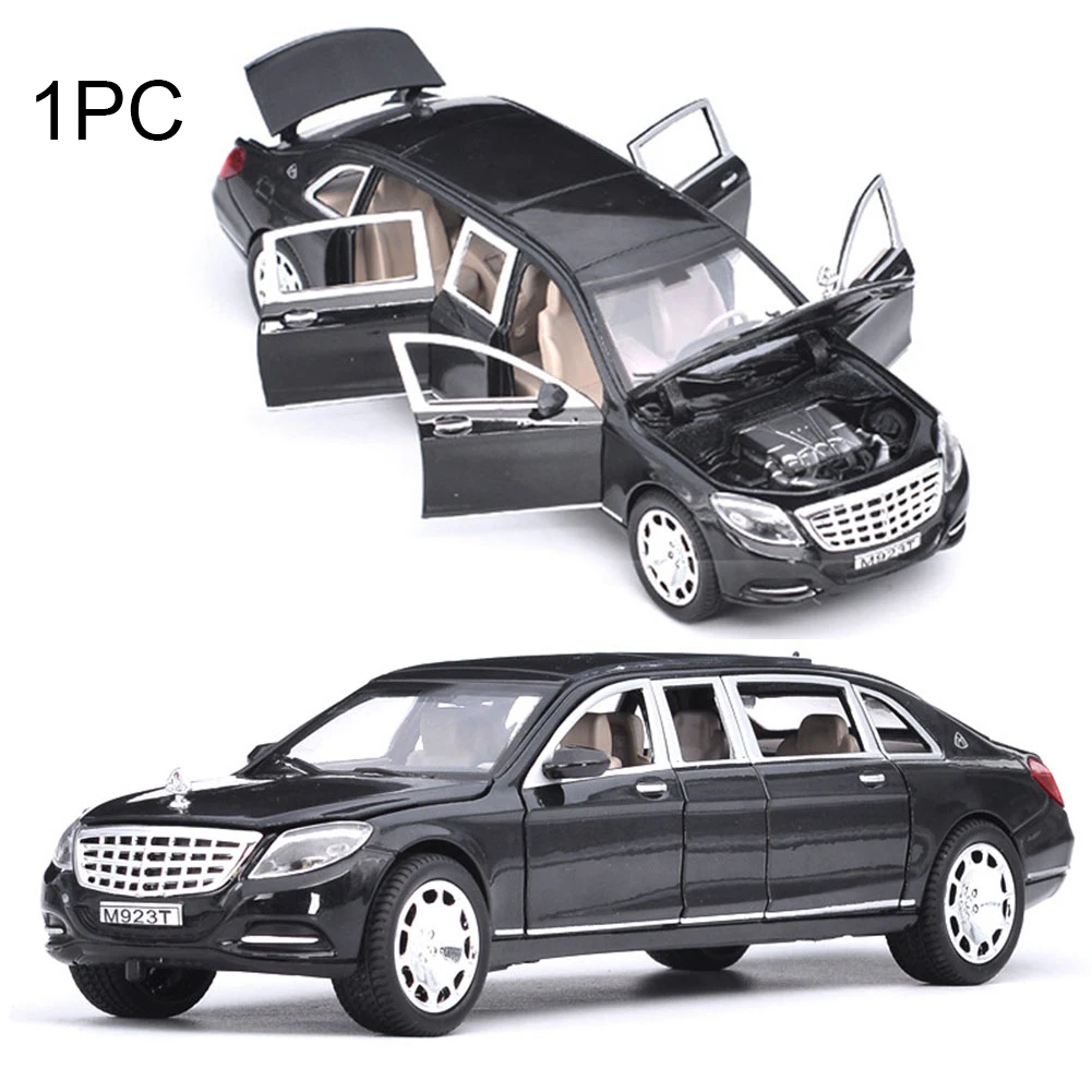Desktop Sound Light Free Wheels Decorative Home Alloy Kids Six Open Doors Collection Toys Miniature Scale Pull Back Model Car