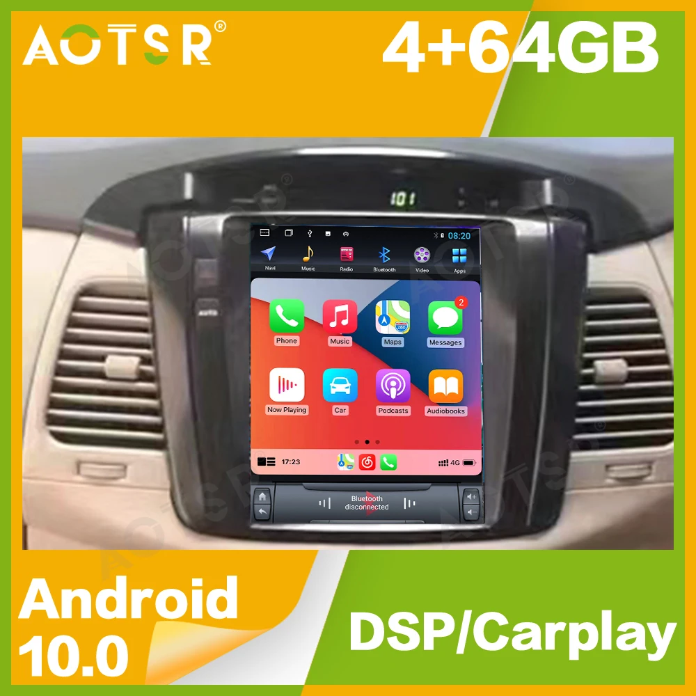 

Android 10 для Toyota Innova Tesla автомобильное радио GPS навигация мультимедийный видеоплеер Авто аудио стерео головное устройство CD плеер
