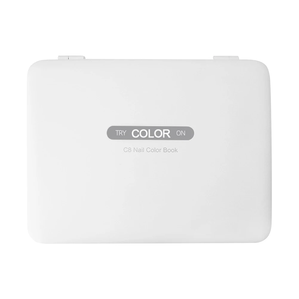 

Gift ABS 120 Colors Card Nail Display Chart With Fingernail Tips UV Gel Portable Notebook Shape Showing Book DIY Manicure