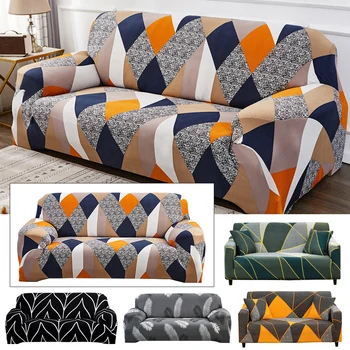 

1/2/3/4 Seater Modern Elastic Printed Sofa Cover For Living Room Spandex Slipcovers All-inclusive Couch Covers Protector