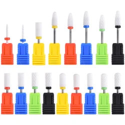Ceramic Nail Drill Bits Gel Polish Remove Dead Skin Clean Electric Milling Cutters For Manicure Pedicure Machine Accessories